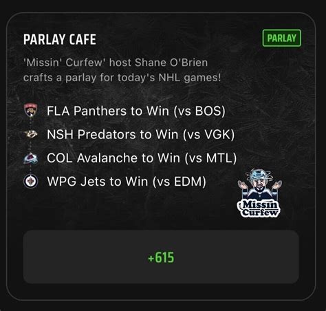nhl parlay betting|Best NHL Parlay Picks: NHL Picks, Parlays, and Best Bets.